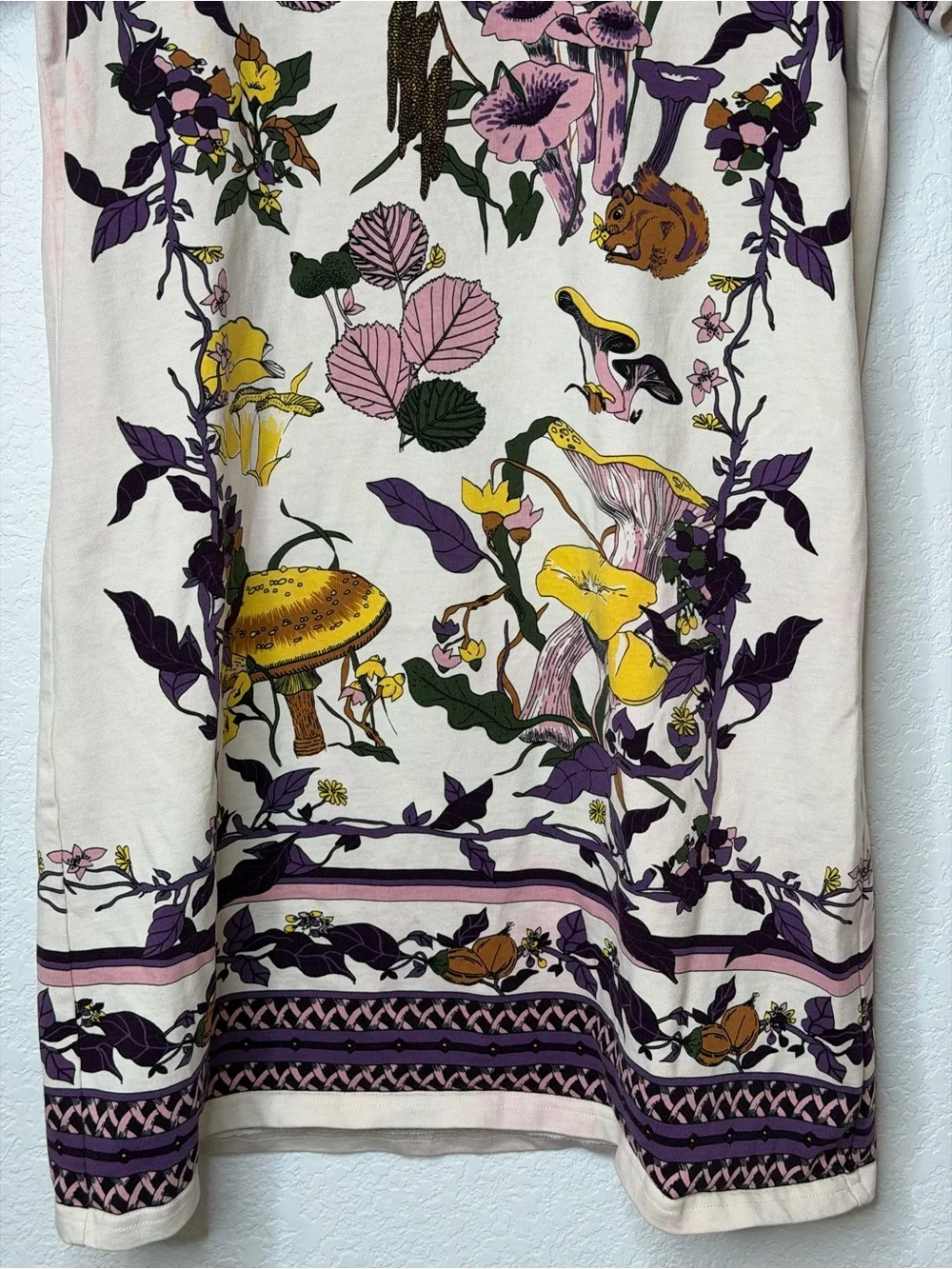 Tory Burch Most Wanted Mushroom Party Floral T-shirt Dress Women’s Small READ